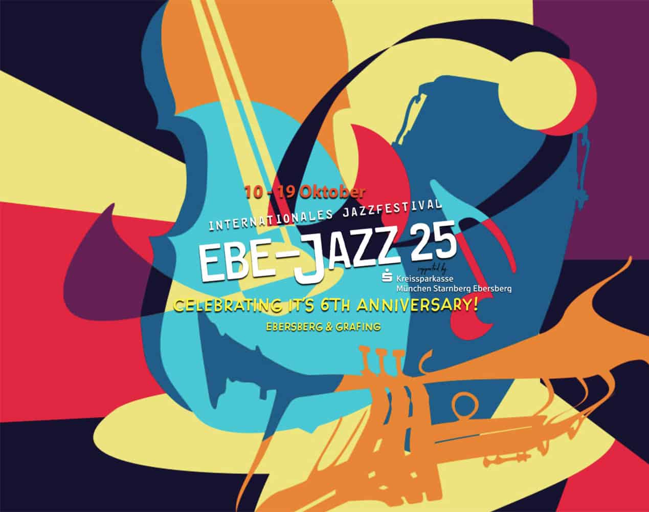 abstraktes JAZZ-Festival Plakat