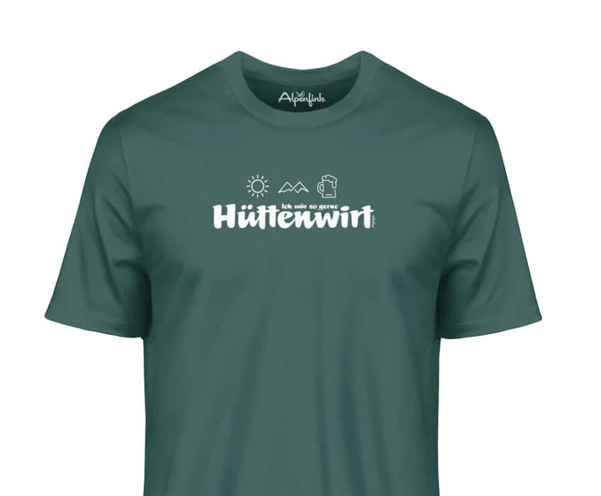 grünes T-Shirt von Alpenfink