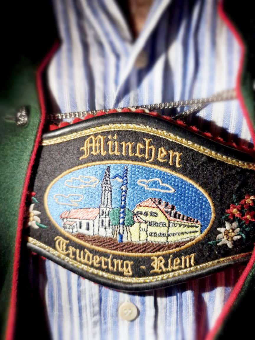 Ausschnitt von einer Lederhose